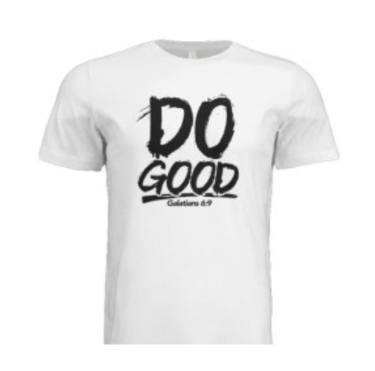 DO GOOD TEE White & Black