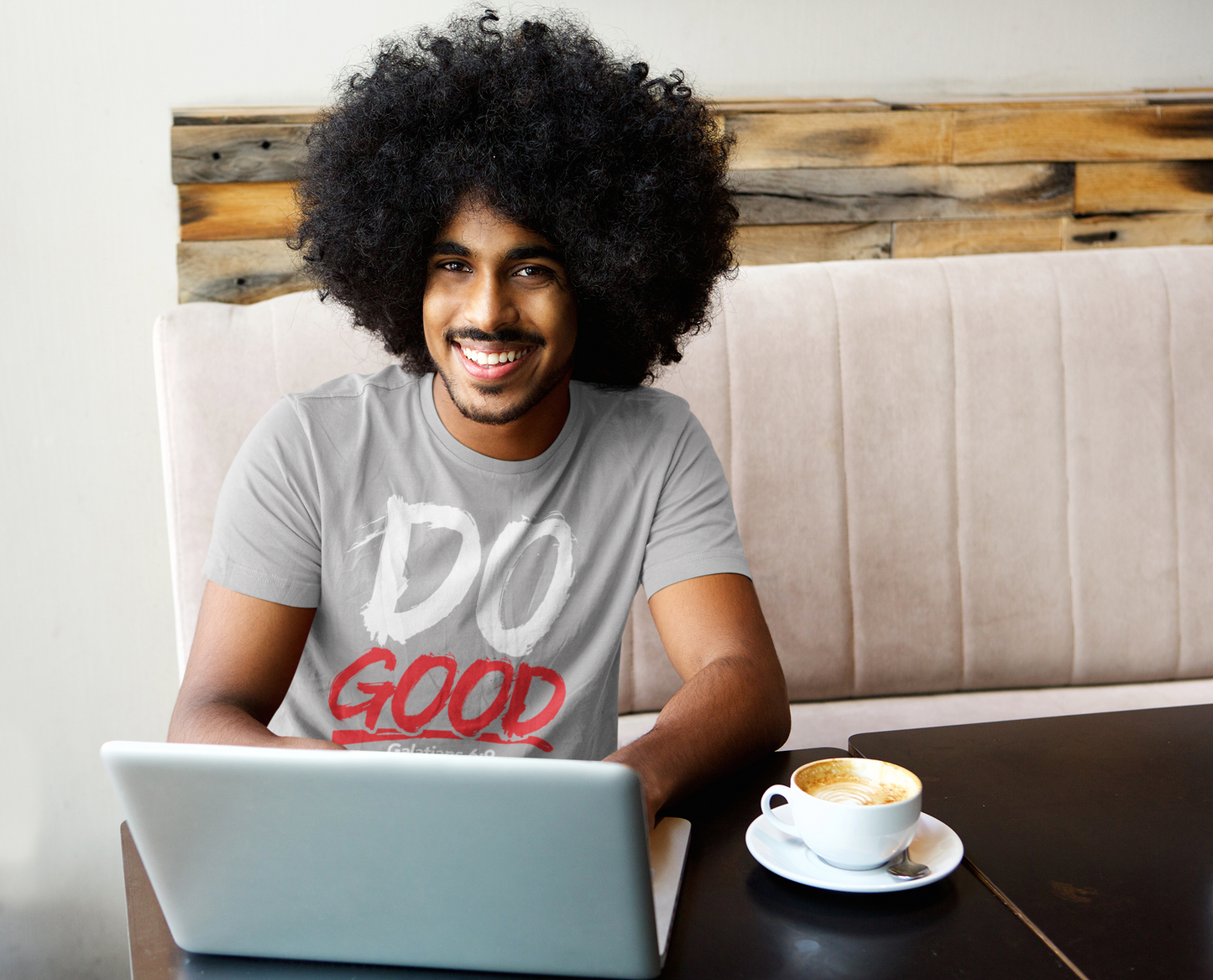 CLASSIC DO GOOD TEE White & Red Print