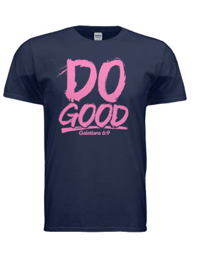 Do Good Tee Blue & Pink