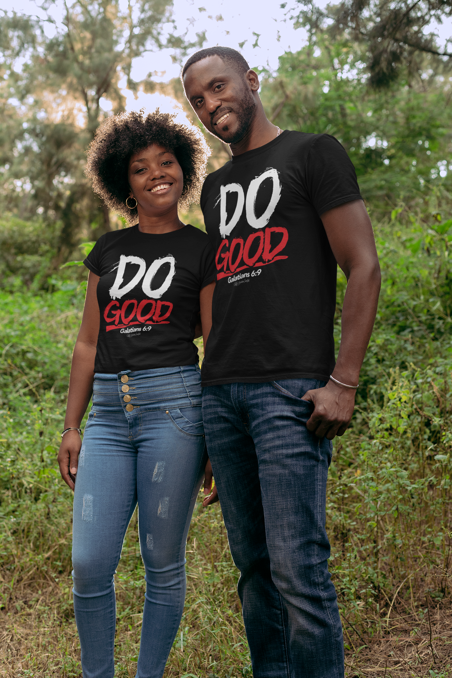 CLASSIC DO GOOD TEE White & Red Print